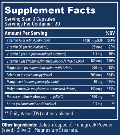 Osti Strong Supplement Fact