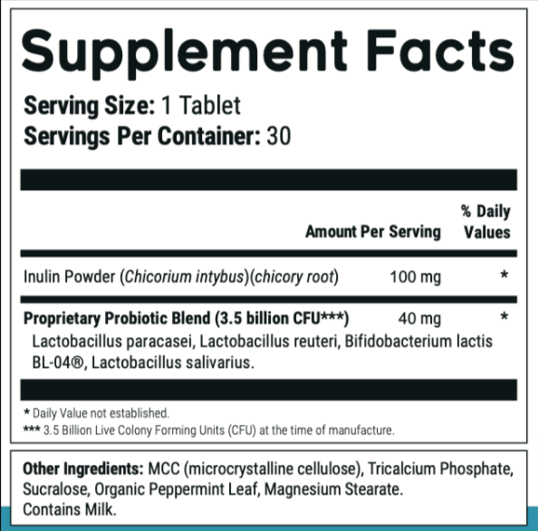 PurDentix Supplement Facts