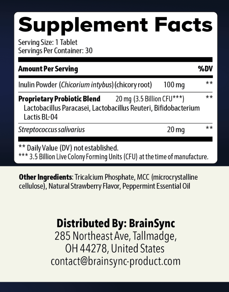 BrainSync Ingredients